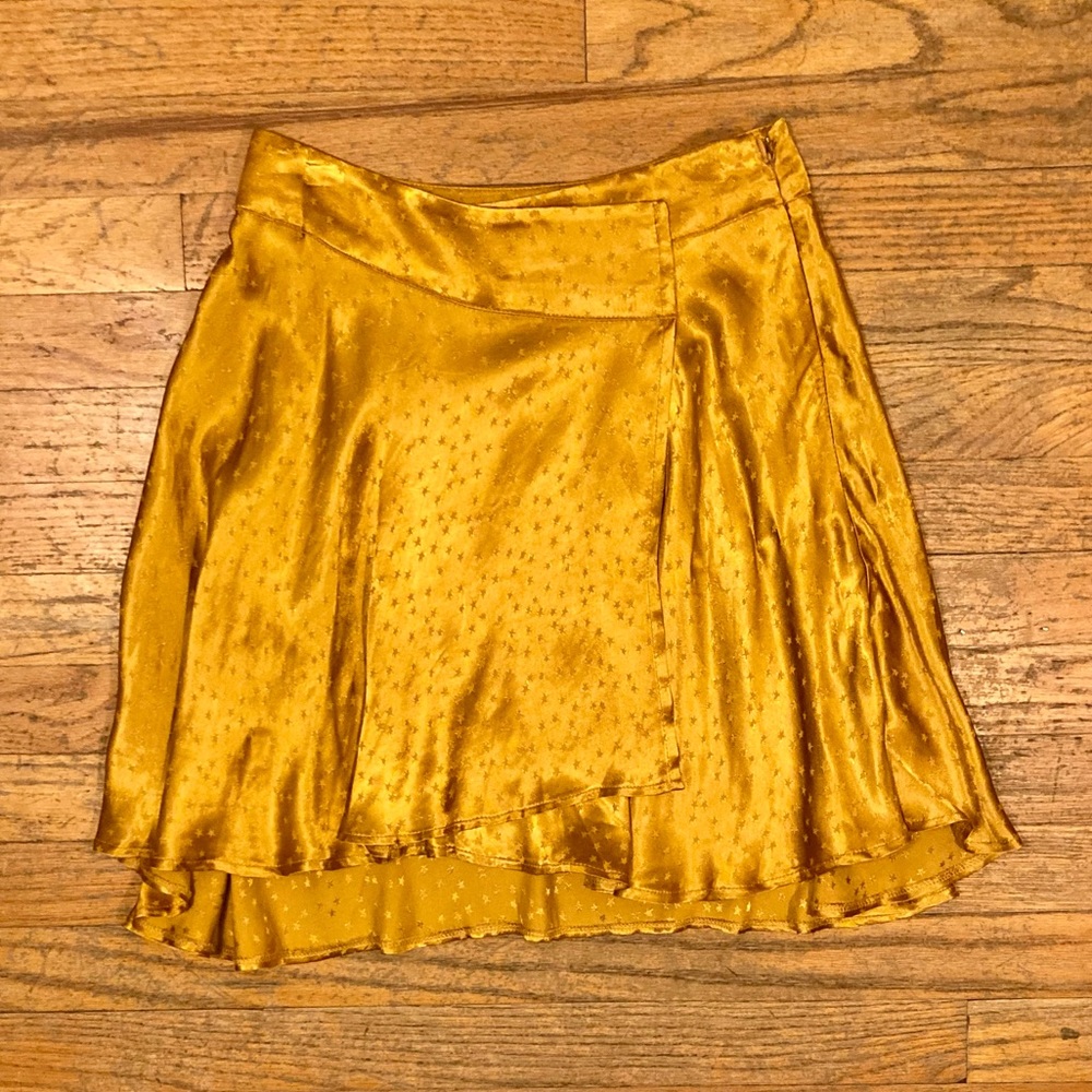 NWT Free People Orange Mini Skirt